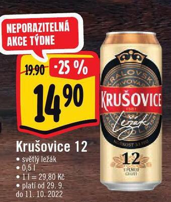Jip Pivo krušovice 12 královský ležák nabídka