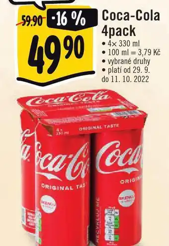 Jip Coca cola 4pack nabídka