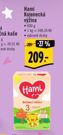 Jip Hami kojenecká výživa nabídka