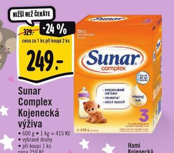 Jip Sunar complex kojenecká výživa nabídka