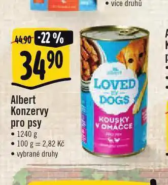 Jip Albert konzerva pro psy nabídka