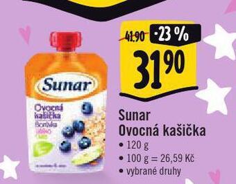 Jip Sunar ovocná kašička nabídka