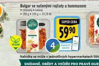 Albert Bulgur se sušenými rajčaty a hummusem nabídka