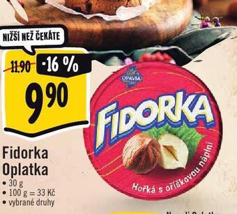 Albert Fidorka oplatka nabídka