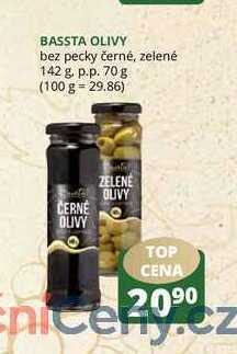 Flop Bassta olivy bez pecky černé, zelené 142 g nabídka