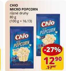 Flop Chio micro popcorn různé druhy 80 g nabídka