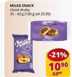 Flop Milka snack různé druhy 35-42 g nabídka