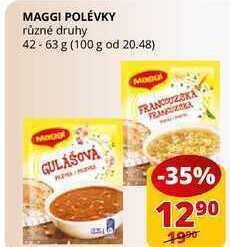Flop Maggi polévky různé druhy 42-63 g nabídka