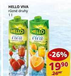 Flop Hello viva různé druhy 1l nabídka