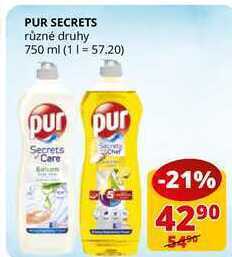 Flop Pur secrets různé druhy 750 ml nabídka