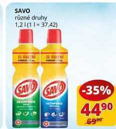 Flop Savo různé druhy 1,2l nabídka