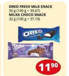 Flop Oreo fresh milk snack 30 g nabídka