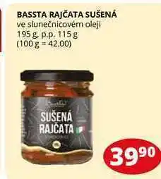 Flop Bassta rajčata sušená ve slunečnicovém oleji 195g nabídka