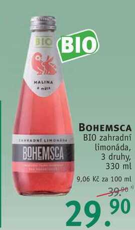 Rossmann Bohemsca bio zahradní limonáda, 330 ml nabídka