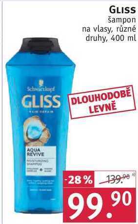 Rossmann Gliss šampon na vlasy, 400 ml nabídka