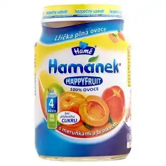 Rossmann Hamánek happy fruit kojenecká výživa 190g, vybrané druhy nabídka
