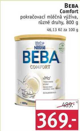 Rossmann Beba comfort pokračovací mléčná výživa, 800 g nabídka