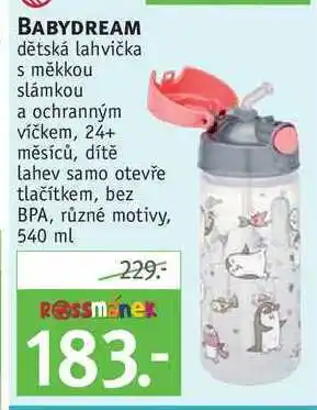 Rossmann Babydream dětská lahvička, 540 ml nabídka