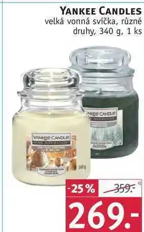 Rossmann Yankee candles velká vonná svíčka, 340 g nabídka