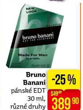 Teta Bruno banani pánské edt 30 ml, různé druhy nabídka