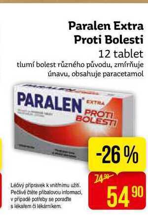Teta Paralen extra proti bolesti 12 tablet nabídka