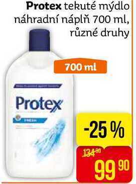 Teta Protex tekuté mýdlo náhradní náplň 700 ml, různé druhy nabídka
