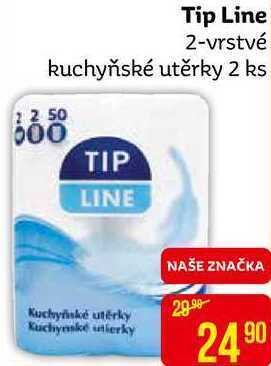 Teta Tip line 2-vrstvé kuchyňské utěrky 2 ks nabídka