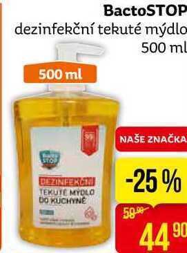 Teta Bactostop dezinfekční tekuté mýdlo 500 ml nabídka