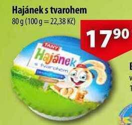 CBA Hajánek tavený sýr s tvarohem, 80 g nabídka