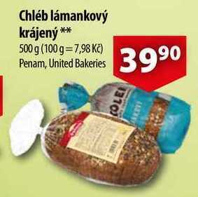 CBA Chléb lámankový, 500 g nabídka