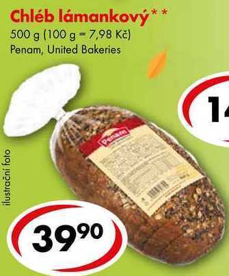 CBA Chléb lámankový, 500 g nabídka