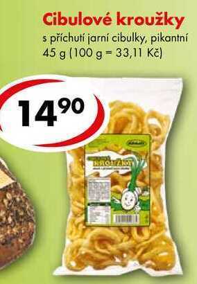 CBA Cibulové kroužky, 45 g nabídka