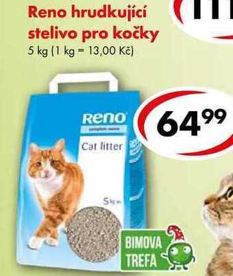 CBA Reno hrudkující stelivo pro kočky, 5 kg nabídka