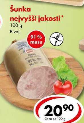 CBA Šunka nejvyšší jakosti, 100 g nabídka