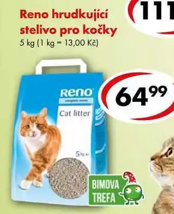 CBA Reno hrudkující stelivo pro kočky, 5 kg nabídka