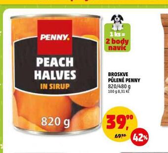 Penny Market Broskve půlené nabídka