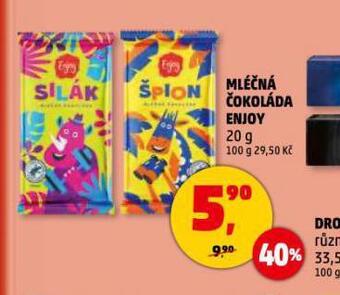 Penny Market Mléčná čokoláda enjoy nabídka