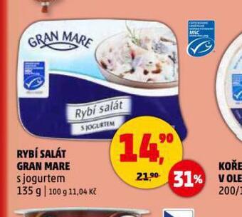 Penny Market Rybí salát gran mare nabídka