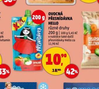 Penny Market Ovocná přesnídávka hello nabídka