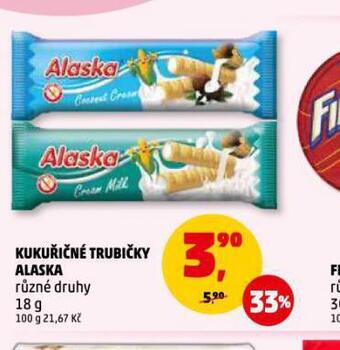 Penny Market Alaska kukuřičné trubičky nabídka