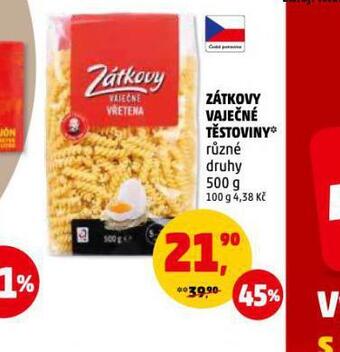 Penny Market Zátkovy vaječné těstoviny nabídka