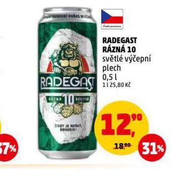 Penny Market Pivo radegast rázná 10 nabídka