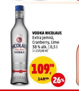 Penny Market Vodka nicolaus nabídka