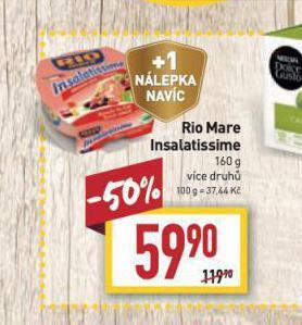 Billa Rio mare insalatissime nabídka