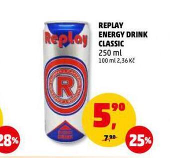 Penny Market Replay energy drink classic nabídka