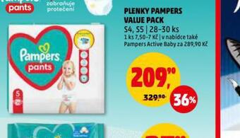 Penny Market Pampers dětské plenky nabídka