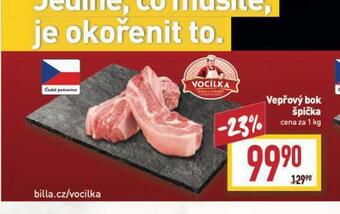 Billa Vepřový bok špička nabídka