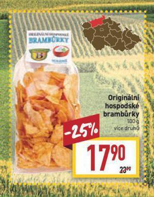 Billa Originální hospodské brambůrky nabídka