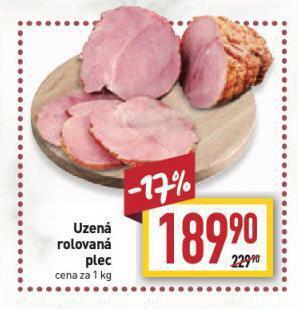 Billa Uzená rolovaná plec nabídka