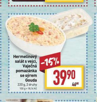 Billa Vaječná pomazánka nabídka